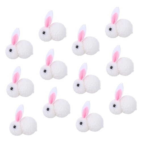 VICASKY Weihnachtsdekoration üsch Kaninchen Puppen Kleine üße üsch Hasen Für Weihnachtsbaum Und Festliche Anlässe Weiße Dekorative Hasenfiguren Für Und Erwachsene von VICASKY