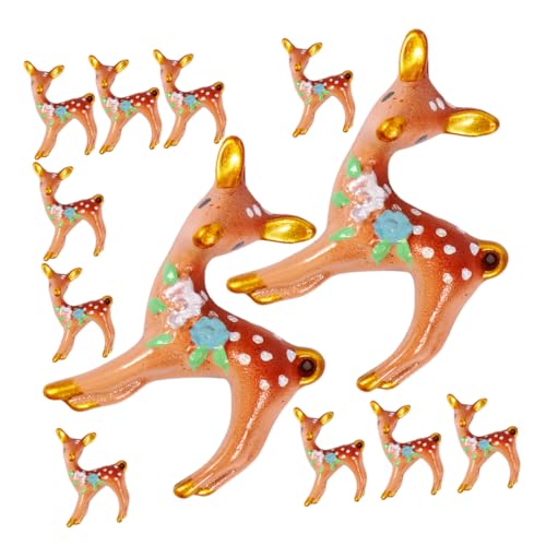 VICASKY 12St Sikahirsch Dekoration Rentier-Kuchenaufsatz kleine Rentierfiguren Weihnachtstiere-Figuren Waldtiere Figuren gartenfiguren Weihnachts-Rentier-Statue Miniaturtiere Harz VICASKY 12St Sikahirsch Dekoration Rentier-Kuchenaufsatz kleine Rentierfiguren Weihnachtstiere-Figuren Waldtiere Figuren gartenfiguren Weihnachts-Rentier-Statue Miniaturtiere Harz von VICASKY