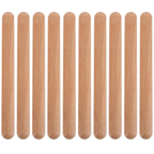 VICASKY 12St Teig kinderinstrumente musikinstrumente für Holzrhythmusstäbe Jingle Bells Schlagzeug Musical frühpädagogisches für Instrumentenzubehör hölzern VICASKY 12St Teig kinderinstrumente musikinstrumente für Holzrhythmusstäbe Jingle Bells Schlagzeug Musical frühpädagogisches für Instrumentenzubehör hölzern von VICASKY