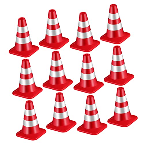 VICASKY 12St Verkehrszeichen- für das Fußballtraining Leitkegel und Schilder Bausatz kleine Miniature mikrolle spielzeuge Straßenbaukegel winzige Verkehrskegel Abs rot VICASKY 12St Verkehrszeichen- für das Fußballtraining Leitkegel und Schilder Bausatz kleine Miniature mikrolle spielzeuge Straßenbaukegel winzige Verkehrskegel Abs rot von VICASKY