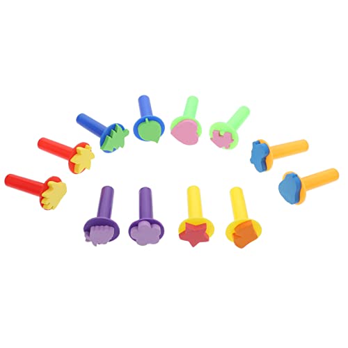 VICASKY 12St reiben Bagel Streifen Hoagie gefälschte Pflanze Handkontoaufkleber bastelset basteln für bunter Stempel Robbenspielzeug für Eva-Schwamm VICASKY 12St reiben Bagel Streifen Hoagie gefälschte Pflanze Handkontoaufkleber bastelset basteln für bunter Stempel Robbenspielzeug für Eva-Schwamm von VICASKY