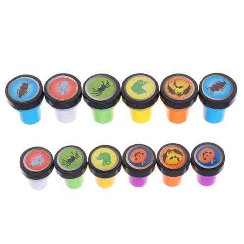 VICASKY 12Stücke Halloween Stempelspielzeug Tiermotive Für Halloween Feiern Und Bastelprojekte Sicheres Und Langlebiges Material VICASKY 12Stücke Halloween Stempelspielzeug Tiermotive Für Halloween Feiern Und Bastelprojekte Sicheres Und Langlebiges Material von VICASKY