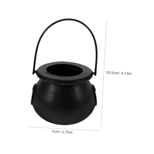 VICASKY 12Stücke Mini Kesseltöpfe für Halloween Dekoration Langlebige Kleine Kessel Tischdeko und Partygeschenke für Vielseitige Platzierungen von VICASKY