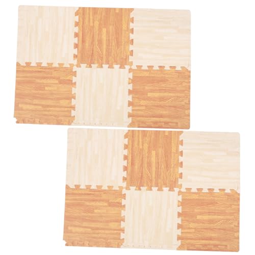 VICASKY 12Stücke Puzzlematte Eva Weiche Ineinandergreifende Bodenfliesen für rutschfest und Vielseitig für Spielzimmer und Haushalte Holzoptik VICASKY 12Stücke Puzzlematte Eva Weiche Ineinandergreifende Bodenfliesen für rutschfest und Vielseitig für Spielzimmer und Haushalte Holzoptik von VICASKY