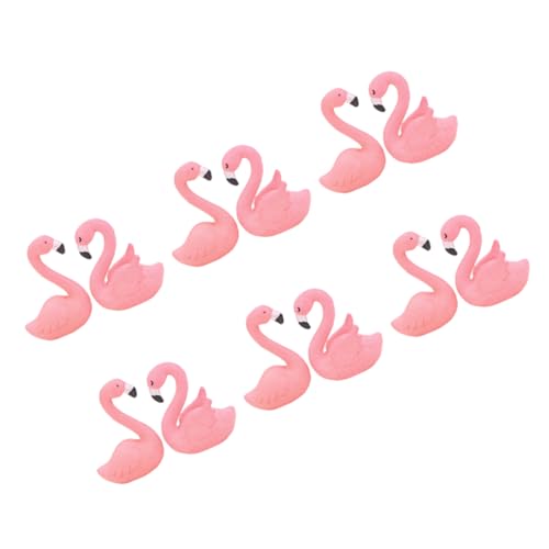 VICASKY Flamingo Kuchenornamente 12 Stücke aus Harz für Kuchendekoration Autoornament und Tischdeko Niedliche Flamingo Figuren für Mikrolandschaften VICASKY Flamingo Kuchenornamente 12 Stücke aus Harz für Kuchendekoration Autoornament und Tischdeko Niedliche Flamingo Figuren für Mikrolandschaften von VICASKY