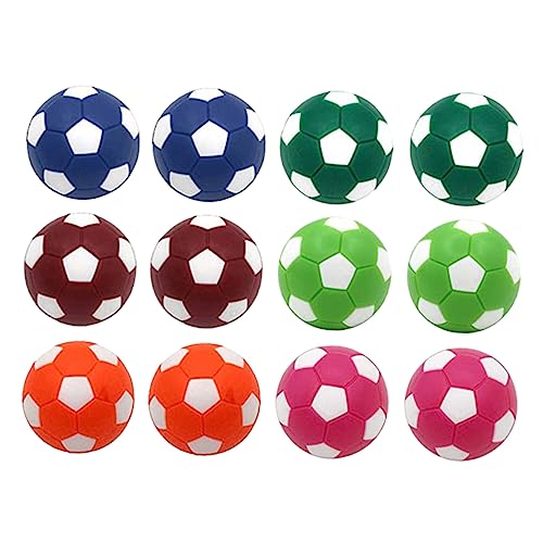 VICASKY 12Stücke Teiliges Mini Tischfußball Bälle Ersatzbälle Farben für Tischfußballspiel Langlebig und Farbenfroh für Kleine Fußballfans VICASKY 12Stücke Teiliges Mini Tischfußball Bälle Ersatzbälle Farben für Tischfußballspiel Langlebig und Farbenfroh für Kleine Fußballfans von VICASKY