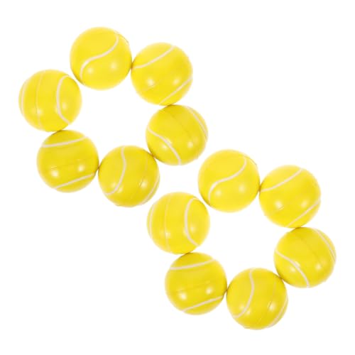VICASKY 12Stücke Tennis Quetschspielzeug Stressbälle aus PU Material Leicht und Tragbar für Partys und Stressabbau für Erwachsene von VICASKY