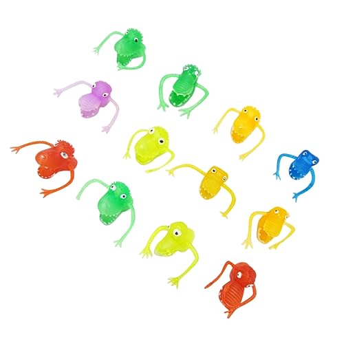 VICASKY 12er Set Dinosaurier Fingerpuppen Mini Tier Finger Für Lustige Handpuppen Für Geburtstagsfeiern Und Partys Zufällige Farben VICASKY 12er Set Dinosaurier Fingerpuppen Mini Tier Finger Für Lustige Handpuppen Für Geburtstagsfeiern Und Partys Zufällige Farben von VICASKY