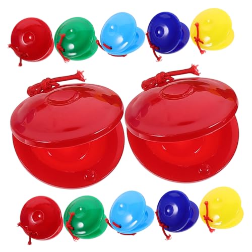 VICASKY Kastagnettenspielzeug Aus Kunststoff Für Kinder 12-teiliges Musikinstrument Für Kinder Pädagogische VICASKY Kastagnettenspielzeug Aus Kunststoff Für Kinder 12-teiliges Musikinstrument Für Kinder Pädagogische von VICASKY