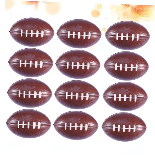 VICASKY 12st Kleines Rugby Mini-sportbälle Pu-Ball Brown von VICASKY
