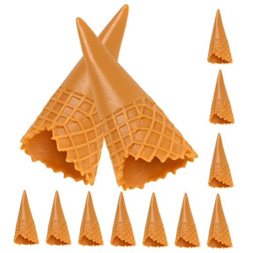VICASKY Simulierte Eiscreme-Basis Mit Mini-eistüte – PVC-Material Leicht Zu Reinigen Langlebig Für Bastelarbeiten von VICASKY