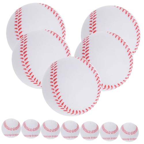 VICASKY 12st Schwamm-Baseball Baseballschläger Bläst Sich Auf Softbälle Für Im Innenbereich Baseballbälle Zum Trainieren Trainieren Baseball Flummi Weiß Pu VICASKY 12st Schwamm-Baseball Baseballschläger Bläst Sich Auf Softbälle Für Im Innenbereich Baseballbälle Zum Trainieren Trainieren Baseball Flummi Weiß Pu von VICASKY