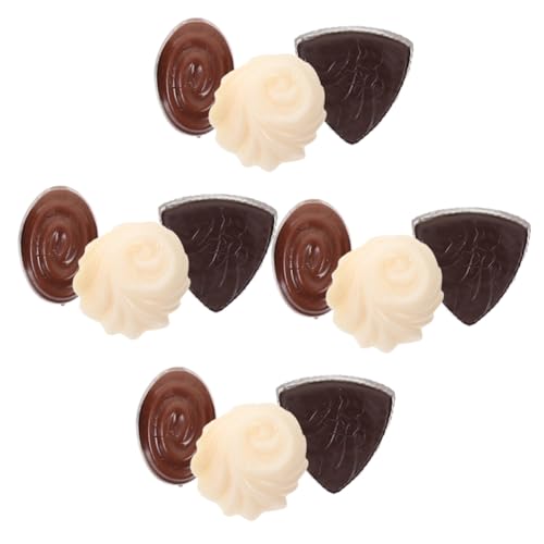 VICASKY 12st Simuliertes Schokoladenpendel Desktop-schokoladenmodell Dekorative Gefälschte Schokolade Faux-Dessert Lebensechte Schokolade Einzeln Verpackte Bonbons Plüschtiere Puppe PVC von VICASKY