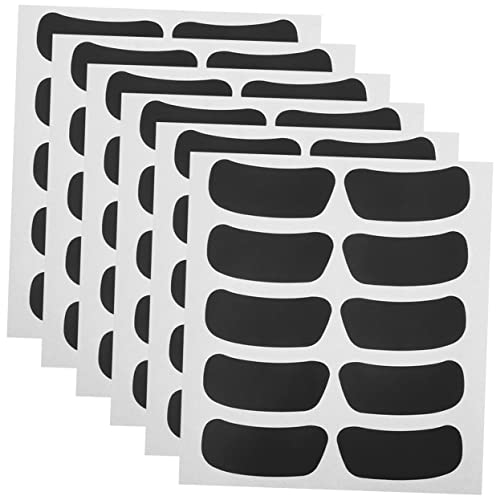 VICASKY 14 Blatt Brillenaufkleber abnehm Aufkleber flaggen Aufkleber Sportdekor Decals Gesichtsaufkleber dechocker Leere druckabziehbilder Aufkleber für Fußballfans PVC selbstklebend Black von VICASKY