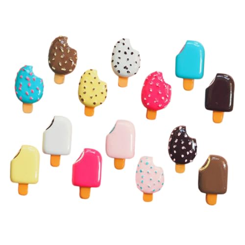 VICASKY 14 Stück Realistische Resin Dessert Modelle für DIY Handyhüllen Dekorationen Kawaii Party Zubehör Eiscreme Requisiten von VICASKY
