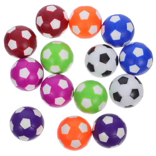 VICASKY 14 Stück Teiliges Bunter Tischfußballbälle für Mini Kickertisch Nahtlos Glatt für Flüssiges Spiel Kinderfreundlich Leicht zu Reinigen für Indoor Familien-tischkicker von VICASKY