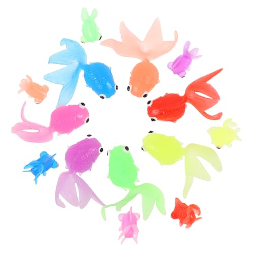 VICASKY 14stücke Teiliges Schwimmendes Goldfisch-Spielzeug Aus Kunststoff Kleine Fischfiguren Für Badespaß Und Aquarium-Dekoration Realistische Winzige Fische VICASKY 14stücke Teiliges Schwimmendes Goldfisch-Spielzeug Aus Kunststoff Kleine Fischfiguren Für Badespaß Und Aquarium-Dekoration Realistische Winzige Fische von VICASKY