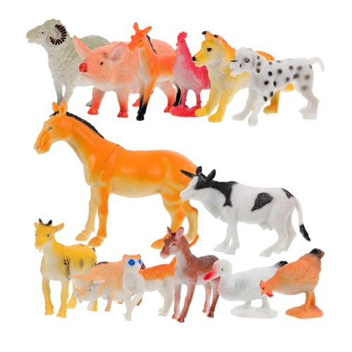 VICASKY 14 Stück Teiliges Tiere Tiermodelle für Kreative Dekoration für Lernspiele Realistische Tierfiguren für Innen und Außendekoration von VICASKY