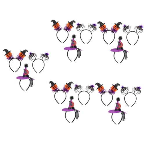 VICASKY 15 Halloween Haarreif Teilig mit Spinnen Kürbis und Hexenhut Vielseitiger Haarschmuck für Erwachsene Party Dekoration und Kostüm Zubehör Festliche Halloween Accessoires VICASKY 15 Halloween Haarreif Teilig mit Spinnen Kürbis und Hexenhut Vielseitiger Haarschmuck für Erwachsene Party Dekoration und Kostüm Zubehör Festliche Halloween Accessoires von VICASKY