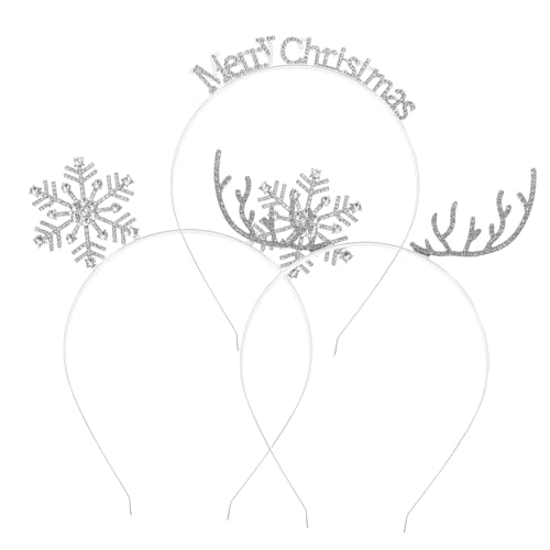 VICASKY 15 Stck. Weihnachts Stirnbänder mit Funkelnden Elchgeweihen Schneeflocken und Buchstaben Glitzernde Haarreifen für Frauen Festlicher Haarschmuck für Weihnachtsfeier und Kostüm VICASKY 15 Stck. Weihnachts Stirnbänder mit Funkelnden Elchgeweihen Schneeflocken und Buchstaben Glitzernde Haarreifen für Frauen Festlicher Haarschmuck für Weihnachtsfeier und Kostüm von VICASKY