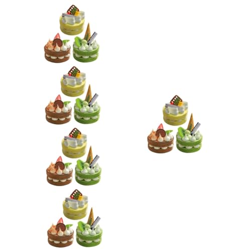 VICASKY 15 Stk Simulation Kuchen Künstliche Dessert-requisite Pu-kuchen-modell Simulierter Kuchen Gefälschtes Kuchen-food-modell Tischkuchenmodelle Faux-kuchen-statue Hochzeit Brot Kind von VICASKY