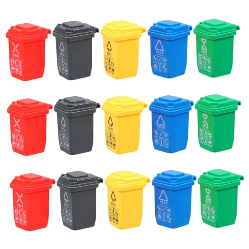 VICASKY 15 Stück Miniatur Mülltonnen Teilig Lernspielzeug Mülltrennung Miniatur Szenen Modell Umweltbewusstsein Fördern für Zuhause und Schule VICASKY 15 Stück Miniatur Mülltonnen Teilig Lernspielzeug Mülltrennung Miniatur Szenen Modell Umweltbewusstsein Fördern für Zuhause und Schule von VICASKY
