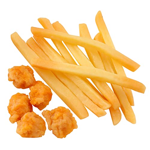 VICASKY 15 Stück Teiliges Fake Food Modell Realistische Französische Frites Hähnchen für Rollenspiele Spielküche Partydekoration Überraschungsspielzeug Sicher und Geruchlos VICASKY 15 Stück Teiliges Fake Food Modell Realistische Französische Frites Hähnchen für Rollenspiele Spielküche Partydekoration Überraschungsspielzeug Sicher und Geruchlos von VICASKY