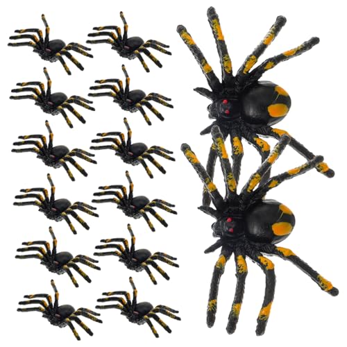 VICASKY 15 Stück Teiliges Kleine Realistische Halloween Spinnen Deko Bunte Simulation Stabile Kunststoffstruktur für Party Requisiten Horrordeko Fasching und Scherzspielzeug VICASKY 15 Stück Teiliges Kleine Realistische Halloween Spinnen Deko Bunte Simulation Stabile Kunststoffstruktur für Party Requisiten Horrordeko Fasching und Scherzspielzeug von VICASKY