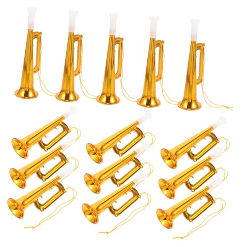 VICASKY 15 Stück Teiliges Kunststoff Trumpetenset Laute Party für Vielseitiges Musikinstrument als Musik Party Favors für Geburtstage Sport und Konzertfeiern Handlich und Farbenfroh VICASKY 15 Stück Teiliges Kunststoff Trumpetenset Laute Party für Vielseitiges Musikinstrument als Musik Party Favors für Geburtstage Sport und Konzertfeiern Handlich und Farbenfroh von VICASKY
