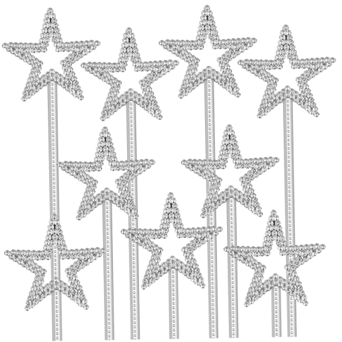 VICASKY 15 Stück Teiliges Mädchen Star Fairy Wands Silberne Stern Zauberstäbe aus Kunststoff Leichte Party Deko und Mitgebsel für Geburtstag Basteln Cosplay Kreative Geschenkidee VICASKY 15 Stück Teiliges Mädchen Star Fairy Wands Silberne Stern Zauberstäbe aus Kunststoff Leichte Party Deko und Mitgebsel für Geburtstag Basteln Cosplay Kreative Geschenkidee von VICASKY