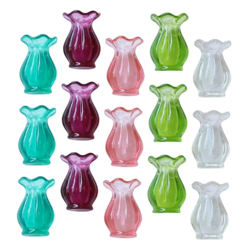 VICASKY 15 Stück Teiliges Miniatur-blumenvasen- Kleine Puppenhaus-blumentöpfe Filigrane Mini-pflanzgefäße für Bastelprojekte Kompakte Dekoration für Regale Schreibtisch und Miniaturgärten VICASKY 15 Stück Teiliges Miniatur-blumenvasen- Kleine Puppenhaus-blumentöpfe Filigrane Mini-pflanzgefäße für Bastelprojekte Kompakte Dekoration für Regale Schreibtisch und Miniaturgärten von VICASKY
