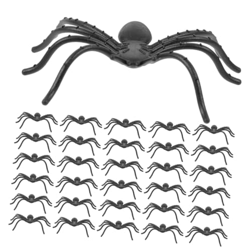 VICASKY 150 Stück Teiliges Halloween Spinnen Deko aus Flexiblem Kunststoff Realistische Gruselige Fake Spinnen für Halloween Partys Spukhaus Dekoration und Wiederverwendbare Scherzartikel von VICASKY