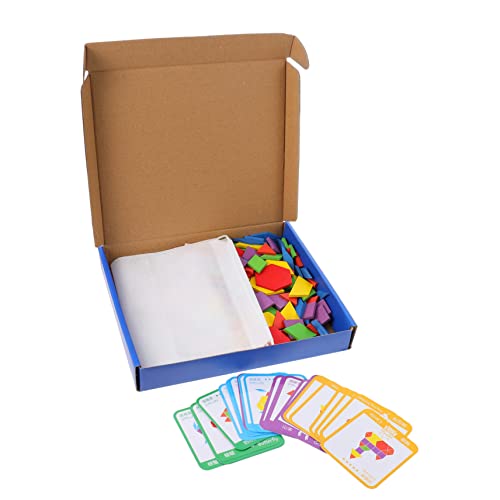 VICASKY Holzblockspielzeug Für Kinder Kreatives Spielzeug Bausteinset Erkennungs-puzzlespielzeug von VICASKY