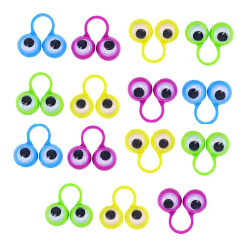 VICASKY 15St Brillenring intelligente Ringe Lernspielzeug für Kinder Kinderspielzeug Spielzeuge Smart-Ring Fingerpuppen Fingerspielzeug Spaß Marionette Geschenktasche Füllstoff Augapfel von VICASKY