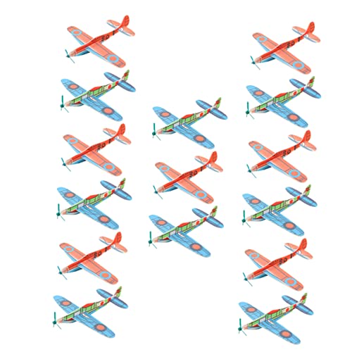VICASKY 15St Drehbares Kleinflugzeug handgleiter Flugzeuge Segelflugzeug aus Schaumstoff für kinderspielzeug fliegendes Flugzeug Flugzeugerkennungsspielzeug von VICASKY