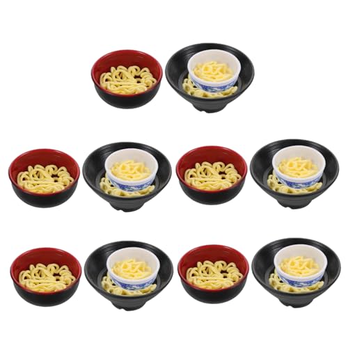 VICASKY Realistisches Instant-Ramen-schüssel-Spielzeug – 15-teiliges Miniatur- -Requisiten-Set Für Kinder Puppenhaus-Spiel Mit -ausstellungsmodellen von VICASKY