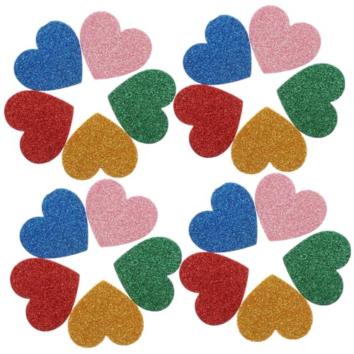 VICASKY 15St Scrapbook scheckheft Bastelzubehör car Stickers scrabbook Sammelalbum Dekoration zierleisten Holz bastelset Aufkleber Hochzeit große Herzaufkleber Aufkleber Herz Eva-Schaum von VICASKY