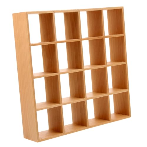 VICASKY 16-Gitter-lagerregal Speichern Miniaturen Puppenstubenregal Puppenhaus-küchenregal Gestell Klein Bücherregale Miniatur-lagerregal Nachttisch Geschäft Tür Holz VICASKY 16-Gitter-lagerregal Speichern Miniaturen Puppenstubenregal Puppenhaus-küchenregal Gestell Klein Bücherregale Miniatur-lagerregal Nachttisch Geschäft Tür Holz von VICASKY