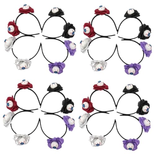 VICASKY 16 Stck. Teiliges Halloween Stirnband mit Rosen und Augenball Dekor Cosplay Haarschmuck Zubehör für Party Bühne und Kostümfest Auffälliges Grusel Accessoire in Mischfarben VICASKY 16 Stck. Teiliges Halloween Stirnband mit Rosen und Augenball Dekor Cosplay Haarschmuck Zubehör für Party Bühne und Kostümfest Auffälliges Grusel Accessoire in Mischfarben von VICASKY