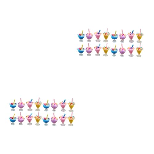 VICASKY 16 Stck. Teiliges Miniatur Eiscreme Modell aus Resin Realistische Puppenhaus Dekorationen Farbenfrohe Langlebige Miniatur Eiscreme Figuren für DIY Spielhaus und Kreative Gestaltung VICASKY 16 Stck. Teiliges Miniatur Eiscreme Modell aus Resin Realistische Puppenhaus Dekorationen Farbenfrohe Langlebige Miniatur Eiscreme Figuren für DIY Spielhaus und Kreative Gestaltung von VICASKY