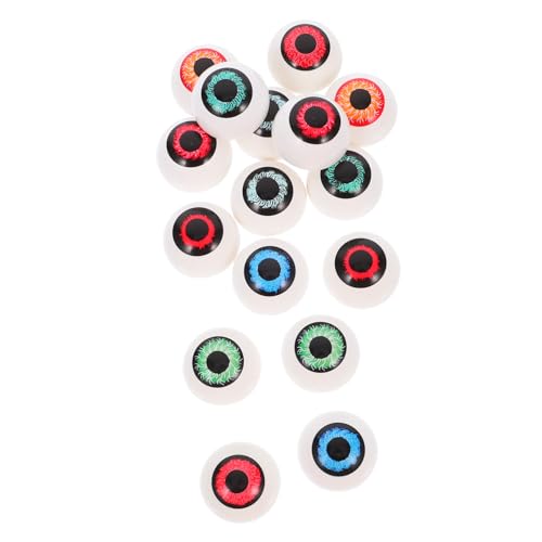VICASKY 16 Stück Halloween Halber Augapfel Blutig Gruselig Halloween-partygeschenke Augapfel Halloween Falsche Augen Halloween-augapfel Drinnen Realistisch Led Ornamente Abdeckung Plastik von VICASKY