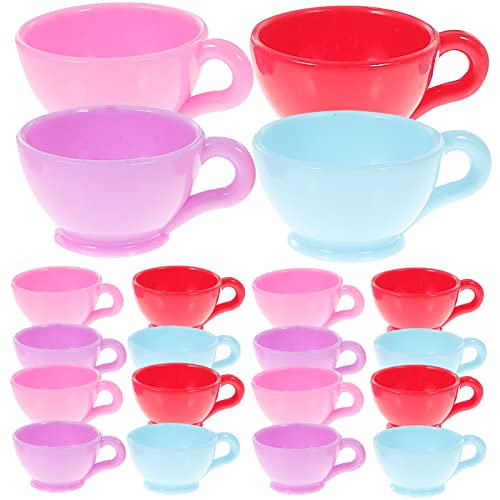 VICASKY Mini-Kaffee- Und Teetassen 16-teiliges Set Utensilien Zum Rollenspiel Realistische Miniatur-hausdekoration Ideal Für Jungen Und Mädchen von VICASKY