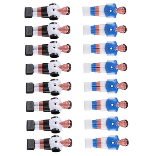 VICASKY 16 Stück Teiliges Foosball Spieler aus Verschleißfestem Harz Austauschbare Tischfußball Figuren Langlebige Leichte Fußballspieler für Kickertisch Perfekter Ersatz für Kicker von VICASKY