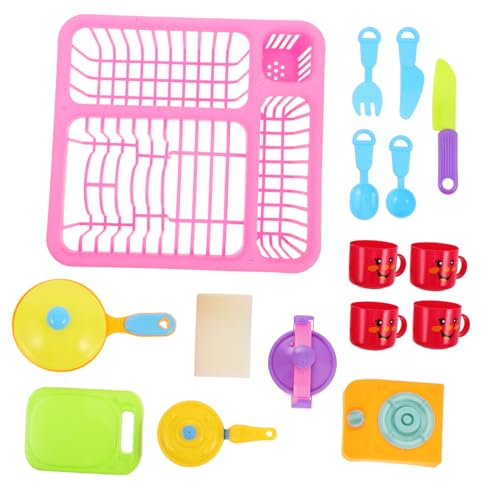 VICASKY 16-teiliges Kinderküchen-spielzeugset Sieb Realistisches Küchenspielzeug Für Mädchen Und Jungen Spielküchen-spülbeckenspielzeug von VICASKY