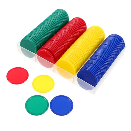 VICASKY 160 Stück Bunte Kunststoff Poker Chips Lernmünzen Für Klassenzimmer Belohnung Tokens Mathematische Zählspielzeuge Vielseitig Einsatzbar Für Unterricht Und Spiel von VICASKY