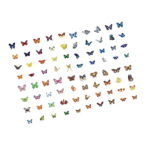 VICASKY 160 Stück Journaling Aufkleber Scrapbooking Zubehör Scrapbook Zubehör Scrapbook Dekoraufkleber Schmetterlings Aufkleber Scrapbook DIY Material Ästhetische Aufkleber DIY von VICASKY