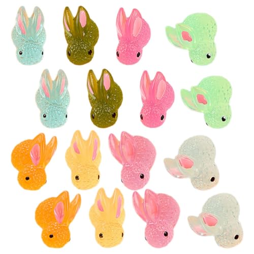 VICASKY 16stücke Teiliges Miniatur Kaninchen Figuren Leuchtende Resin Deko Für Garten Miniatur Landschaft Und Ostern Kleine Hasen Statuen Für Tisch Und Fahrzeugdekoration VICASKY 16stücke Teiliges Miniatur Kaninchen Figuren Leuchtende Resin Deko Für Garten Miniatur Landschaft Und Ostern Kleine Hasen Statuen Für Tisch Und Fahrzeugdekoration von VICASKY