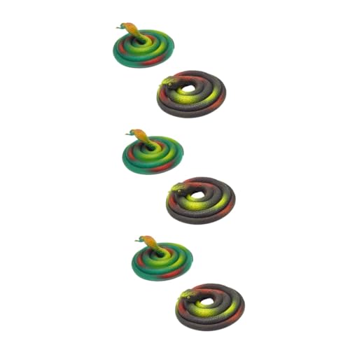 VICASKY 18 STK Simulationsschlangenspielzeug Falsche Schlange Realistische Gummischlangen Schlangenstütze Aus Gummi Gefälschte Gartenschlange Schlangenspielzeug Aus Gummi Halloween Kobra von VICASKY