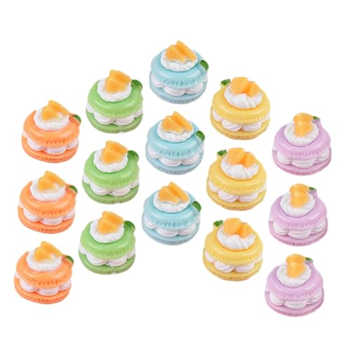 VICASKY 18 Stück Simulation Eines Kleinen Kuchens Künstliche Kuchen-Foto-Requisite Kuchendekoration Lebensechte Gefälschte Kuchen Gefälschter Kuchen Künstliches Kuchenmodell Harz von VICASKY