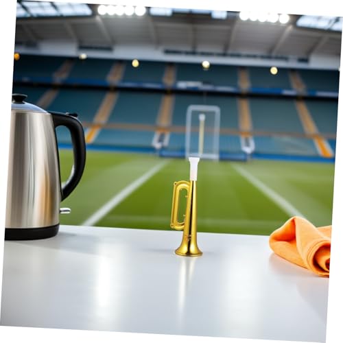 VICASKY 18 Stück Teiliges Goldene Tröten für Sportveranstaltungen Tragbare Trumpeten aus Robustem Kunststoff Handliche Lärmmacher für Partys Konzerte und Fußballfans von VICASKY